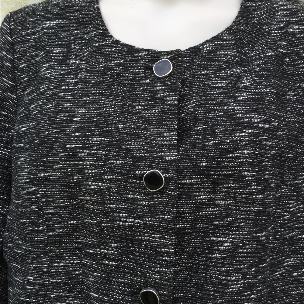 Jm Collection Size 18 Button Down Lined Jacket - image 5